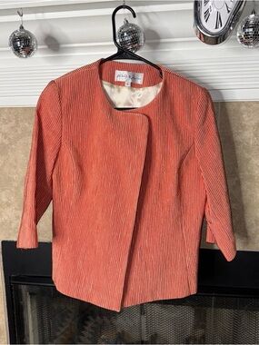 Normandy Monroe Women's Vintage Coat Jacket Size 6 100% Silk Cover Up VTG